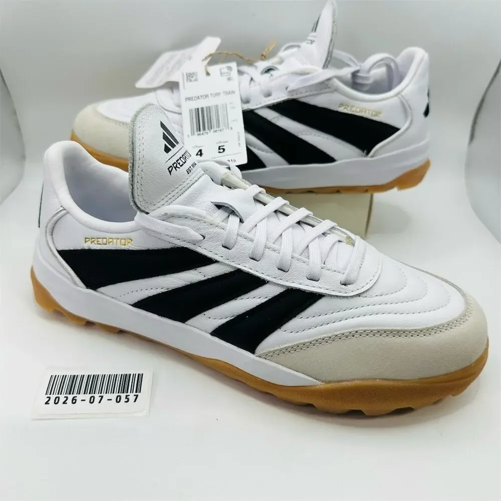 adidas Predator Turf Training Soccer Shoes White/Black/Gum | Women’s Size 5 US